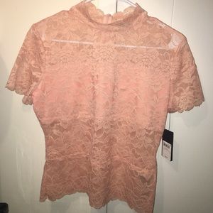 Guess Pink lace top